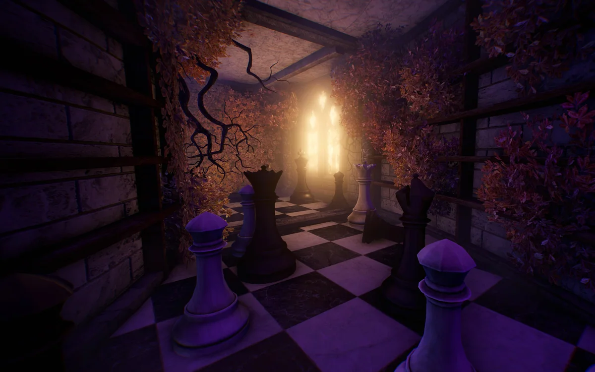 Alice cooperative VR escape-room scene 5