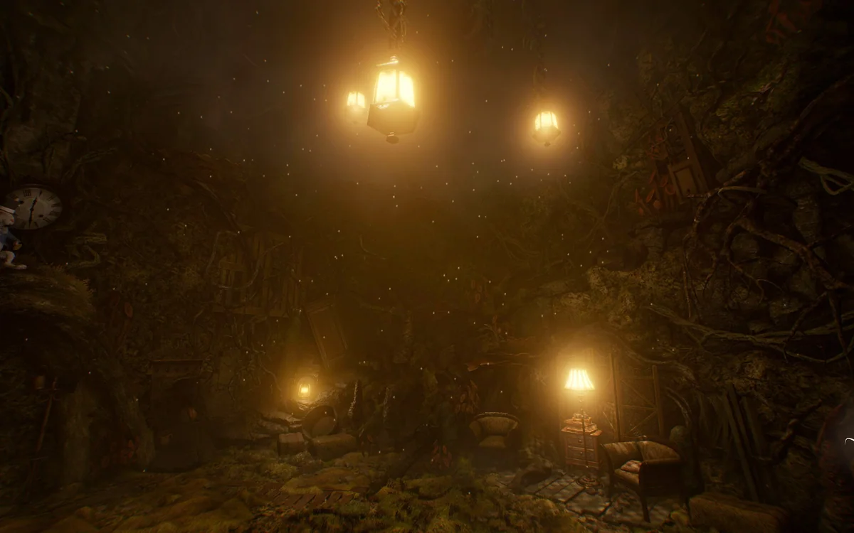 Alice cooperative VR escape-room scene 8