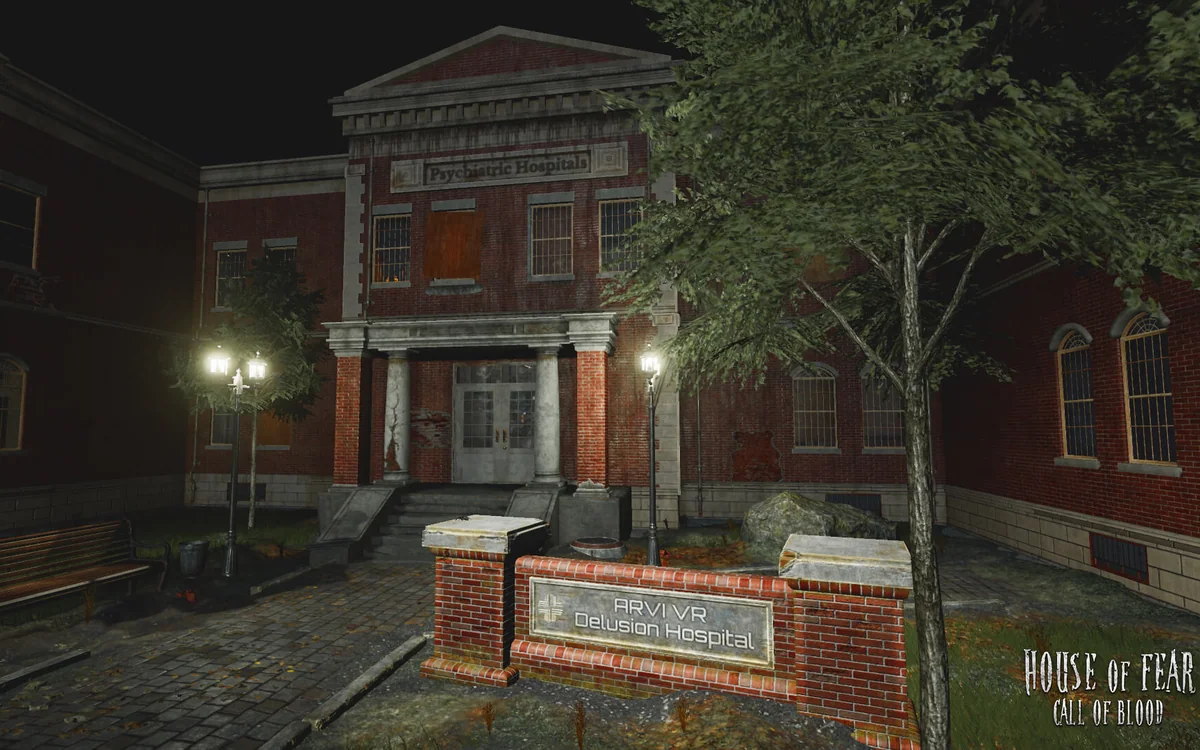 House of Fear: Call of Blood cooperative VR escape-room scene 1