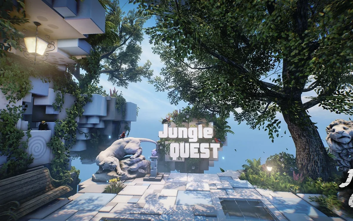 Jungle Quest cooperative VR escape-room scene 1