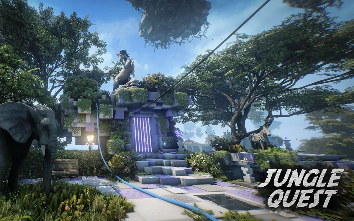 Jungle Quest cooperative VR escape-room scene 6
