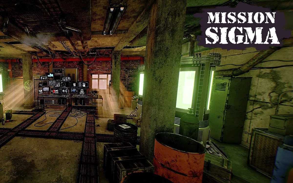 Mission Sigma cooperative VR escape-room scene 5