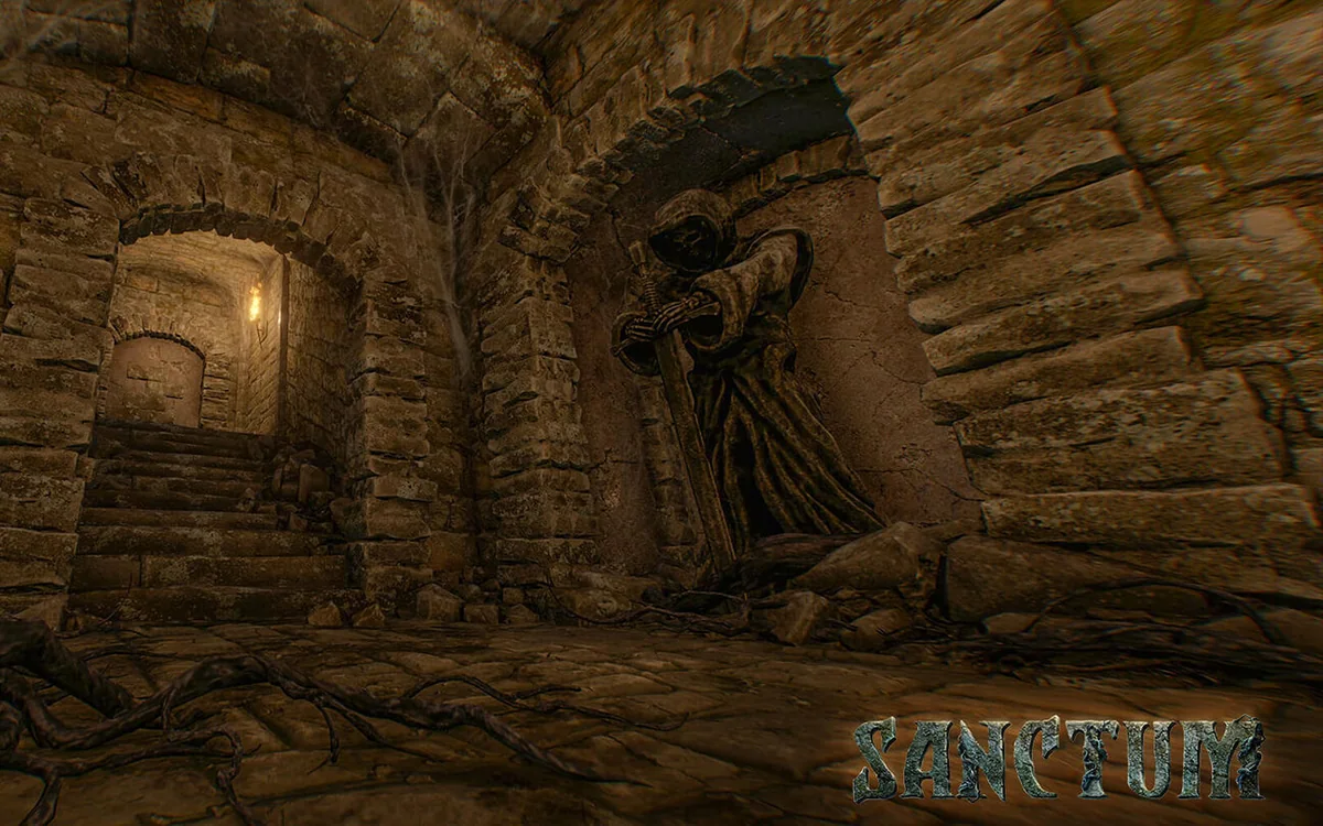 Sanctum cooperative VR escape-room scene 8