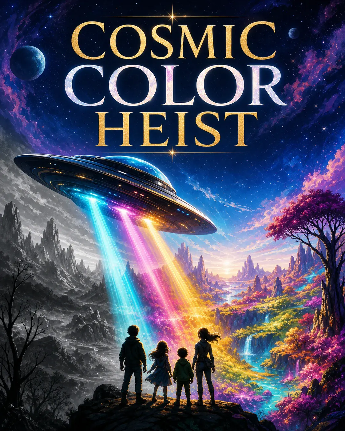 Cosmic Color Heist — Physical escape room, Xperience Games Kelowna